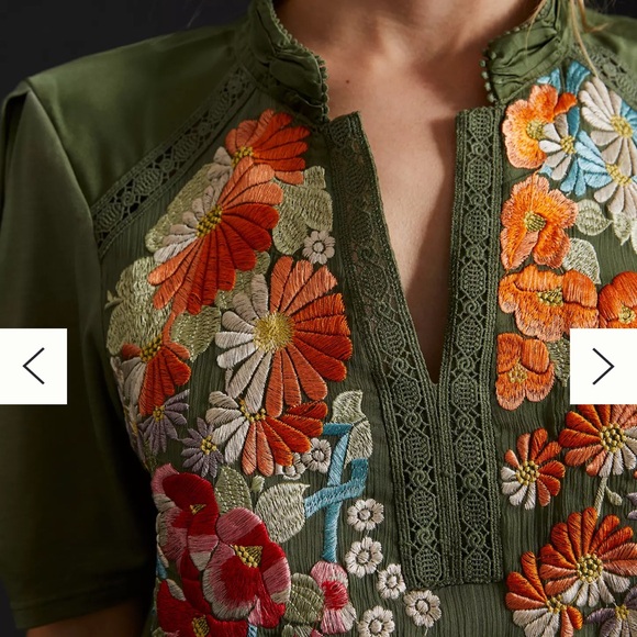 Gorgeous Tiny Eliana Embroidered Half-Sleeve Top - Picture 3 of 7